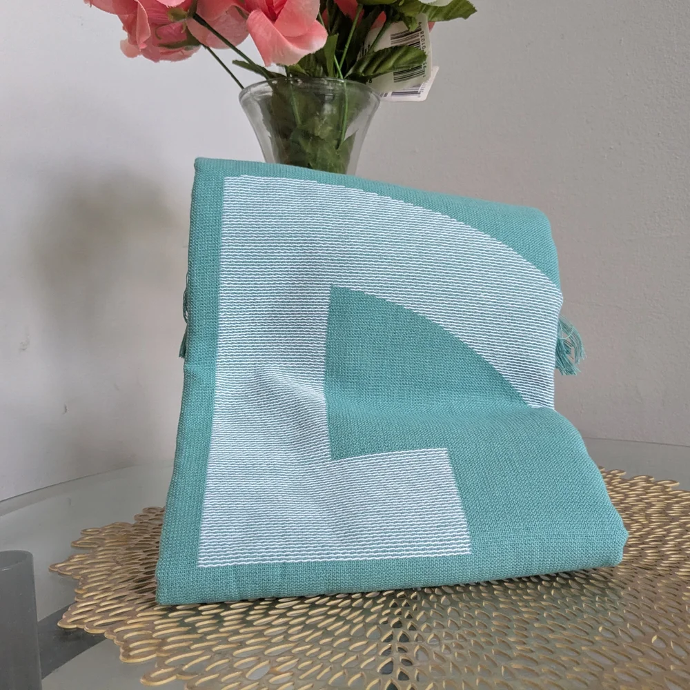 Giorgio Armani Green Logo Scarf